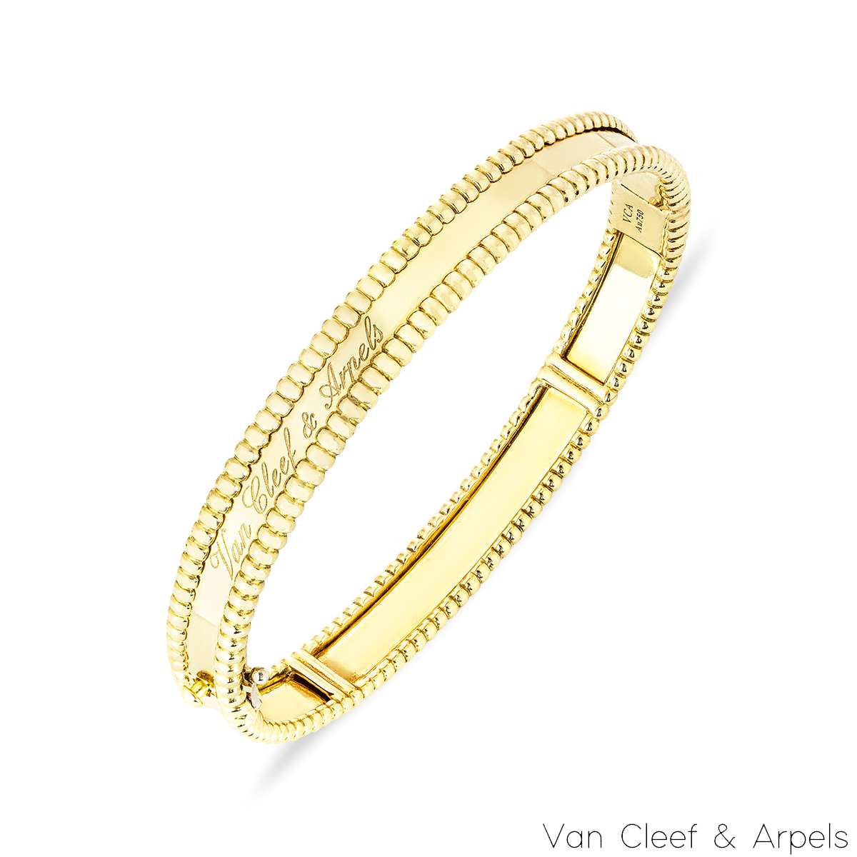 Van Cleef & Arpels Yellow Gold Perl�e Signature Medium Bracelet VCARO3YA00